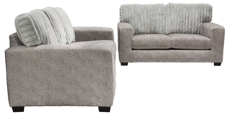 Koda Chenille Sofa - Plush Paloma