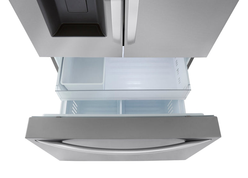 LG 36\" 26 Cu. Ft. French-Door Counter-Depth MAX™ Refrigerator - Smudge Proof Stainless Steel - LRFXC… 