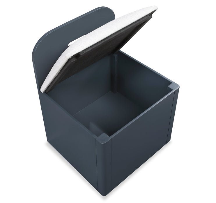Quinn Full Bookcase Bed with Desk - Blue