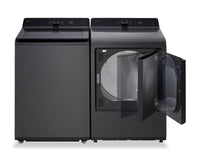 LG 5.8 Cu. Ft. Smart Top-Load Washer with EasyUnload™ and 7.3 Cu. Ft. Electric Dryer with AI Sensing 