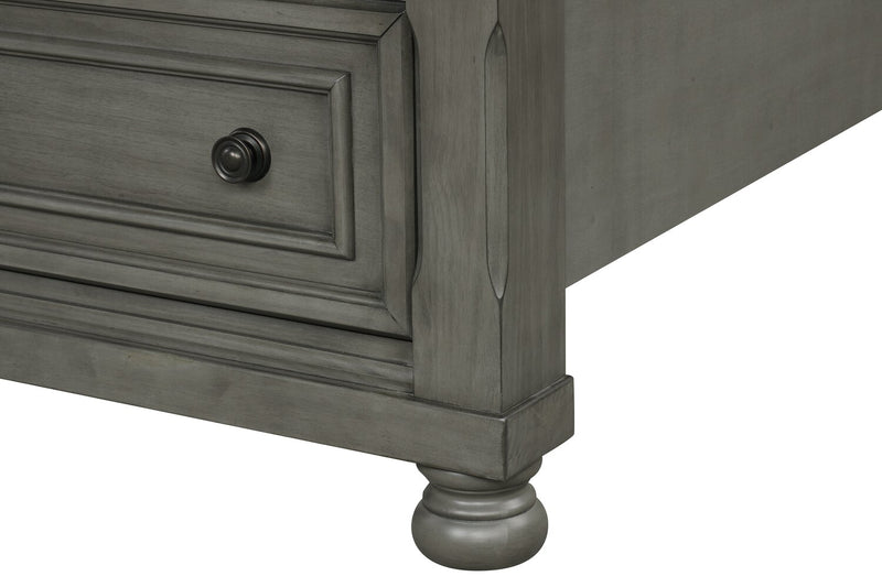 Chelsea Platform Storage Bed with Headboard & Frame, Grey - Queen Size