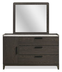 Sable Bedroom 3-Drawer Dresser with Storage Cabinet, 59