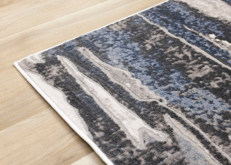 Linnie Blue Grey Area Rug - 7'10\" x 10'6\"