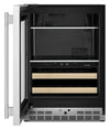 KitchenAid 24\" Beverage Centre with Wood-Front Racks – PrintShield™ Stainless Steel - KUBL524SPS