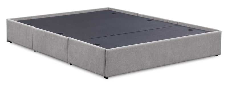 Amos Grey Upholstered Storage Bed Base - King