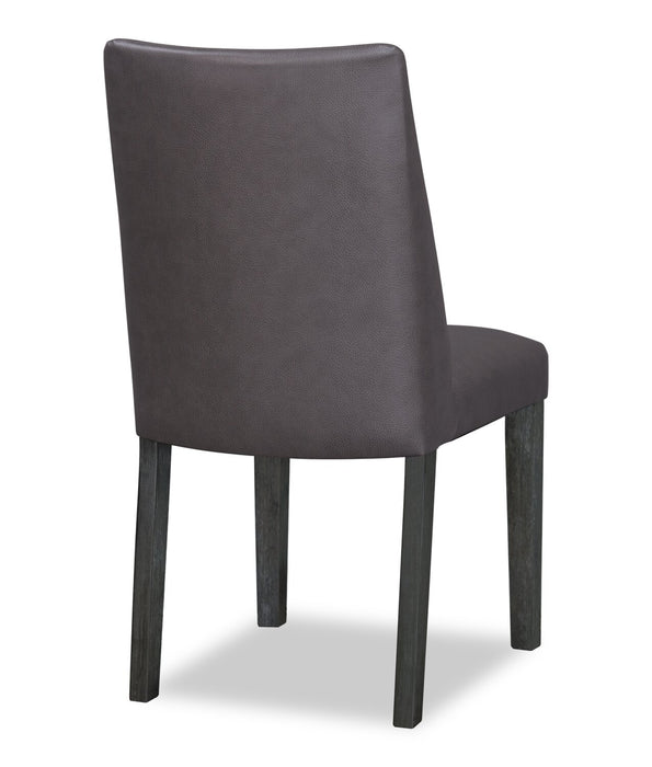 Emery Vegan Leather Dining Chair - Brown