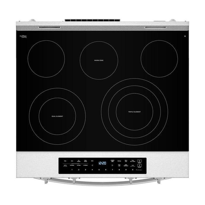 Whirlpool 5.3 Cu. Ft. Electric Range with Air Fry and WipeClean™ Coating - Stainless Steel - YWSES7530RZ