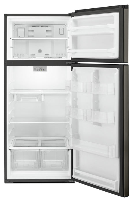 Whirlpool 28\" 18 Cu. Ft. Top-Mount Refrigerator - Black Stainless - WRT518SZKV 