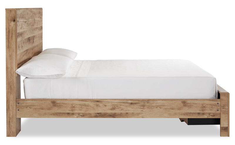Derekson Full Storage Bed - Natural