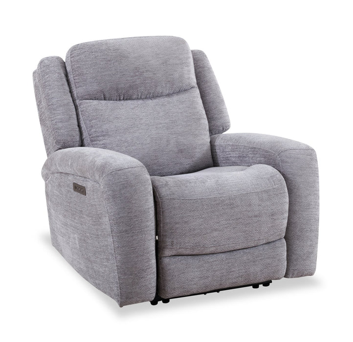 Atlantis 38\" Dove Grey Fabric Power Reclining Chair with USB Port 