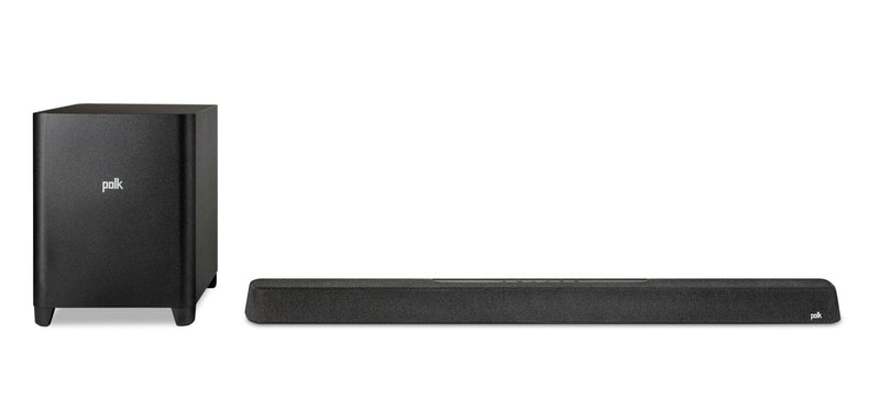 POLK 5.1.2 CH Dolby Atmos DTS:X 3D Audio Soundbar with Wireless Subwoofer (Magnifi MAX AX) 