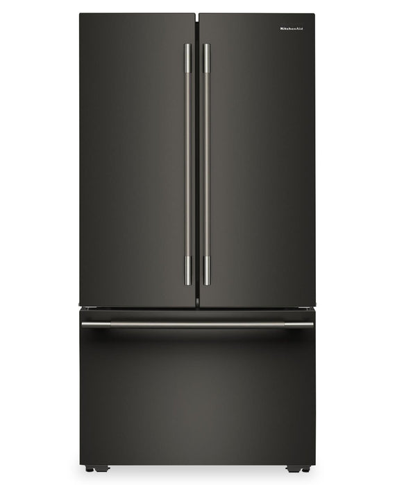 KitchenAid 36\" 24 Cu. Ft. Counter-Depth French Door Refrigerator – Black Ore - KRFC236SBE