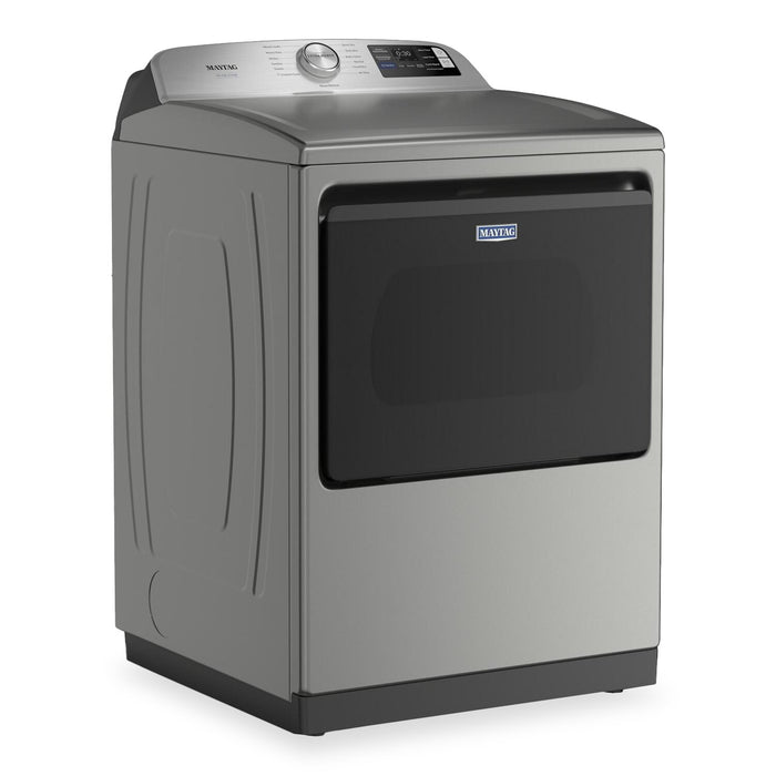 Maytag 6.0 Cu. Ft. Pet Pro Smart Top-Load Washer and 7.4 Cu. Ft. Front Load Electric Dryer – Radiant Silver