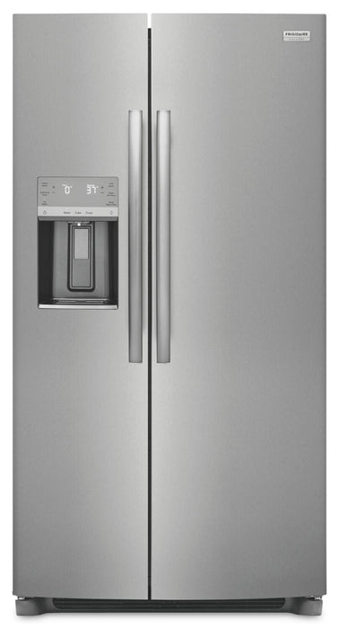 Frigidaire Gallery 36.1\" 22.3 Cu. Ft. Counter-Depth Side-by-Side Refrigerator - Smudge-Proof® Stainl… 