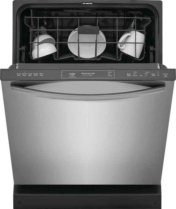 Frigidaire Gallery 24\" 52 dBA Built-in Top-Control Dishwasher - Smudge-Proof™ Stainless Steel - GDPH… 