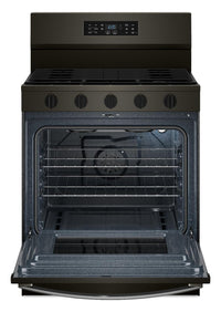 Whirlpool 5.0 Cu. Ft. Gas Range with Air Cooking – Black on Stainless - WFGS5730SV