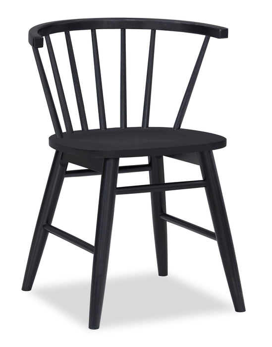 Remi 5-Piece Spindle Dining Package - Black