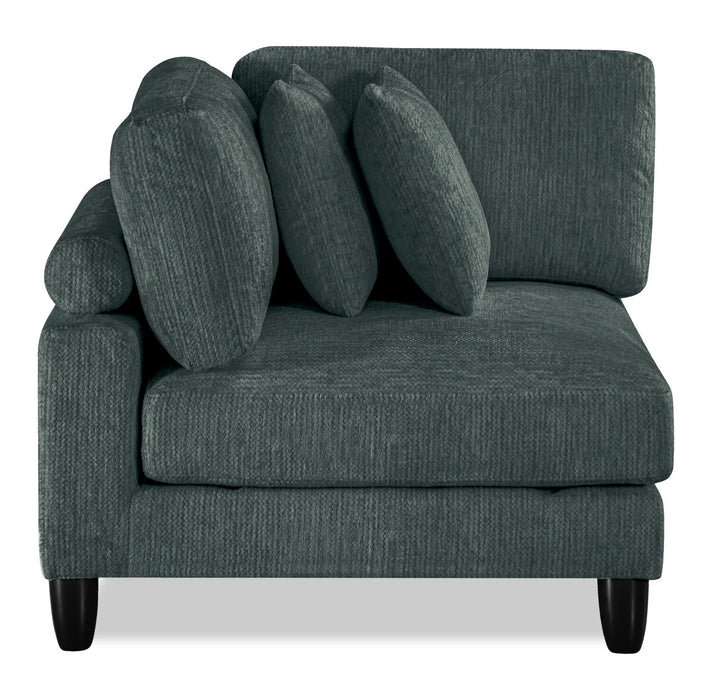 Lounge Modular 40\" Chenille Fabric Corner Chair - Beige