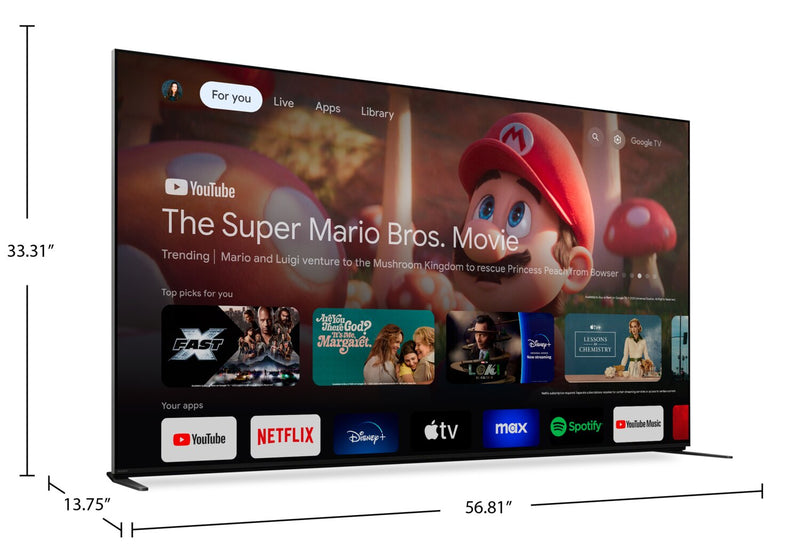Sony 65\" BRAVIA 9 4K Mini LED QLED Google TV