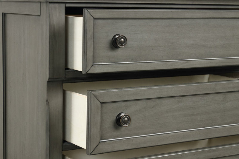 Chelsea Bedside 2-Drawer Nightstand, 28\"W x 28\"H - Grey 