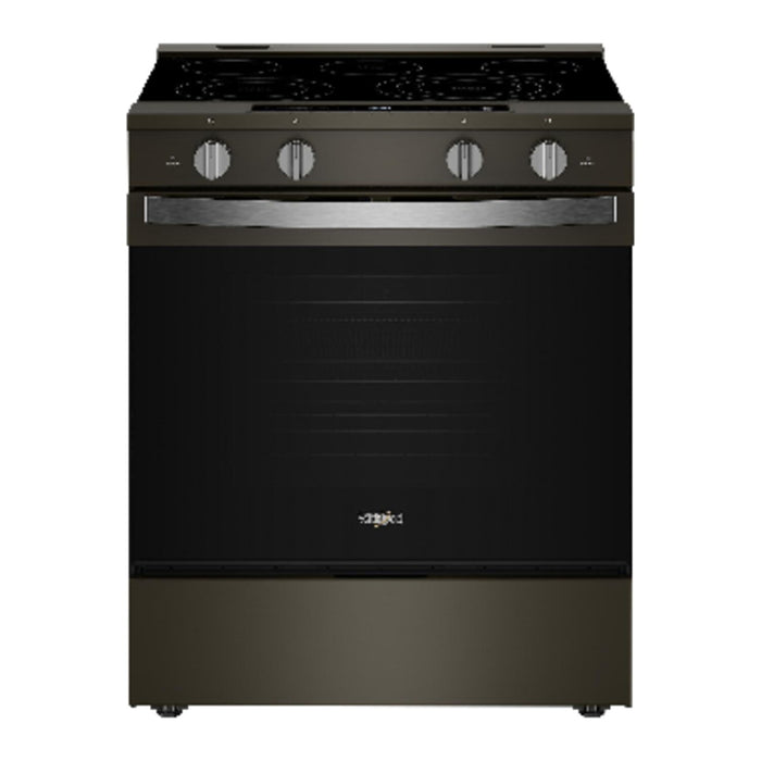 Whirlpool 5.3 Cu. Ft. Electric Range with Air Fry and WipeClean™ Coating - Black Stainless Steel - YWSES7530RV