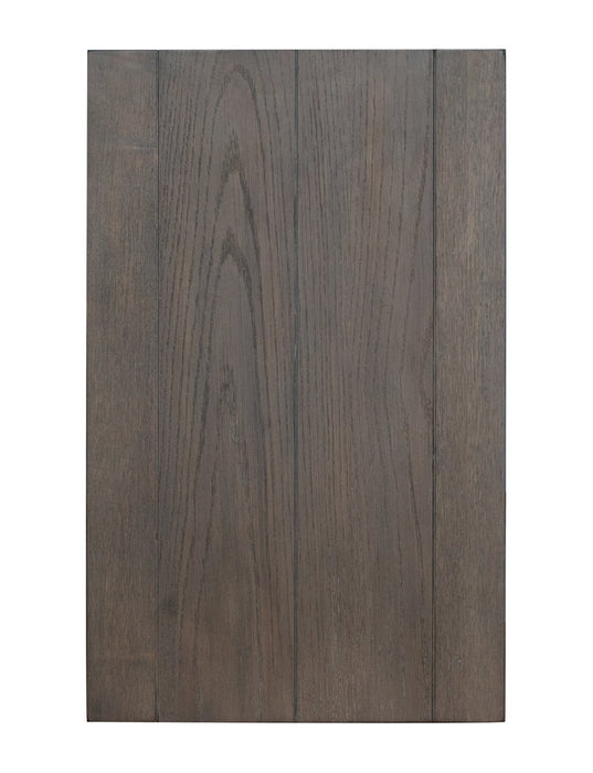 Avalon 16” Modern Solid Wood Chairside Table with Shelf - Brown