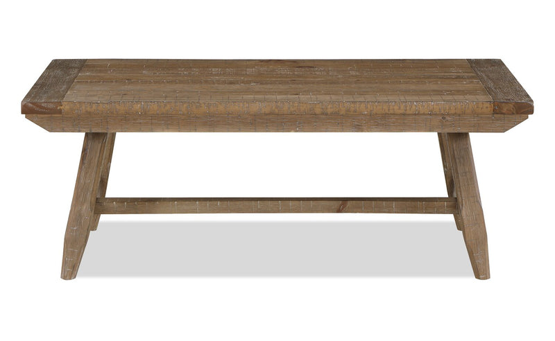 Cedar 48\" Rustic Coffee Table - Natural Pine
