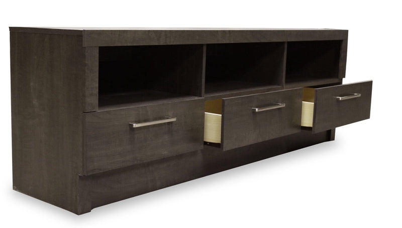 Rio 65\" Modern TV Stand with Storage and Cable Management for TVs up to 75\"- Brown