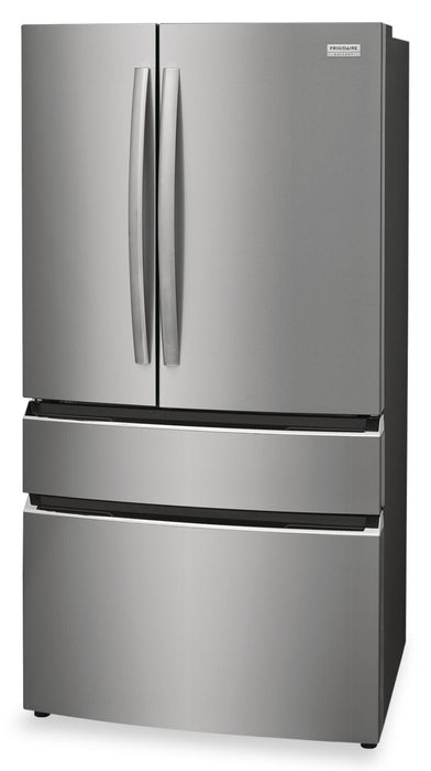 Frigidaire Gallery 36\" 27.2 Cu. Ft. Standard-Depth 4-Door French-Door Refrigerator - Smudge-Proof® S… 