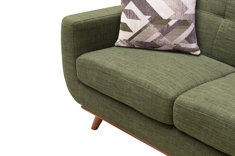 Freeman Linen-Look Fabric Loveseat - Avocado