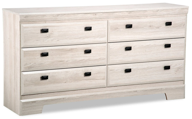 Yorkdale Bedroom 6-Drawer Dresser, 61.4\"W x 32.3\"H, Made in Canada - White 