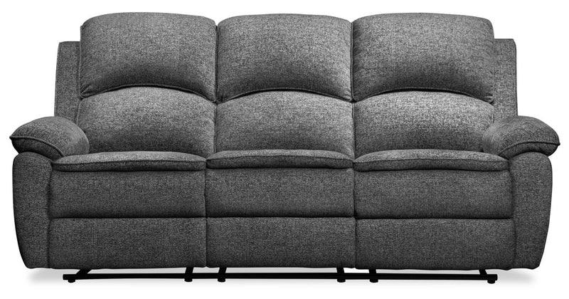 Chandler 82\" Chenille Fabric Power Reclining Sofa - Grey 