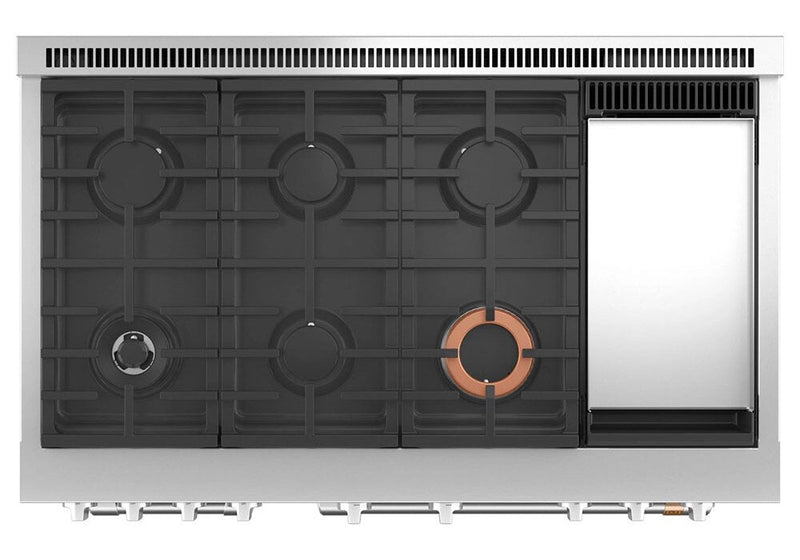Cafe 8.25 Cu. Ft. Smart Dual Fuel Range with True European Convection and Self Clean Racks - Black -… 