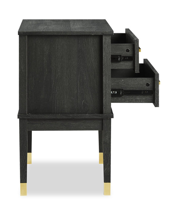 Alia Nightstand - Black Oak