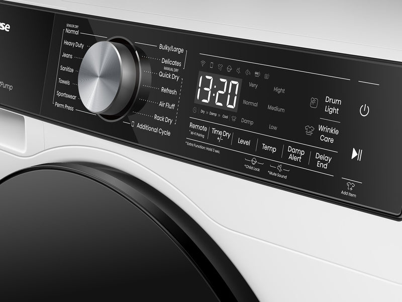 Hisense 24\" 4.5 Cu. Ft. Front Load Dryer with Ventless Heat Pump Technology - White - DH5S452BW