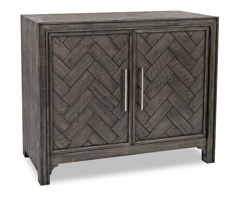 Keena Solid Wood Accent Cabinet - Grey