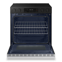 Samsung 6.3 Cu. Ft. Smart Electric Slide In Range with Voice Control - Stainless Steel - NSE6DG8100…