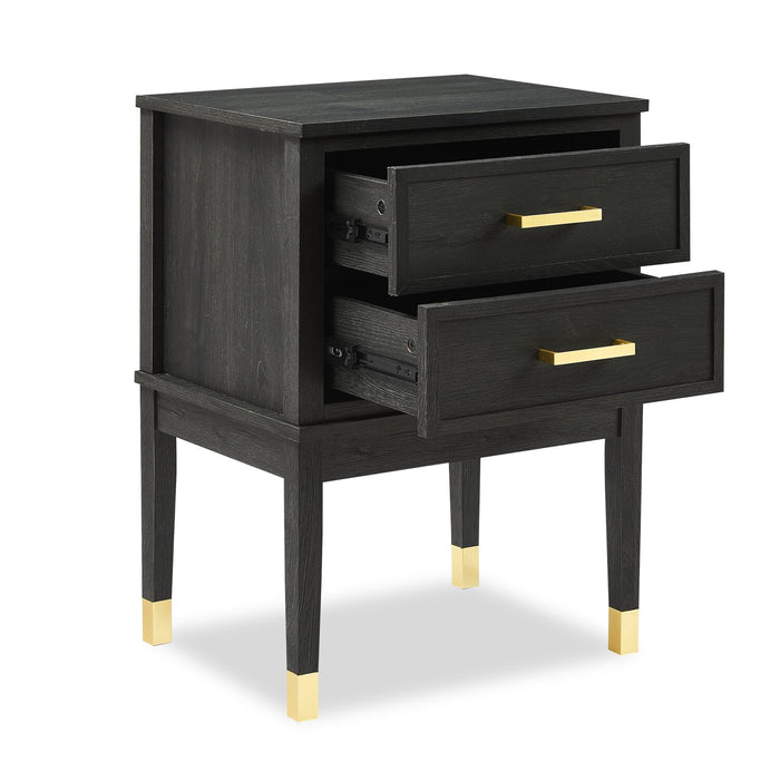 Alia Nightstand - Black Oak