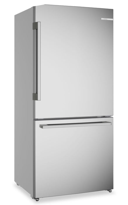 Bosch 100 Series 33\" 17.2 Cu. Ft. Counter-Depth 2-Door Refrigerator - Stainless Steel - B36FD52SNS