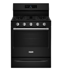 Maytag 5 Cu. Ft. Convection Gas Range with No Preheat Air Fry - Black - MFGS6030RB
