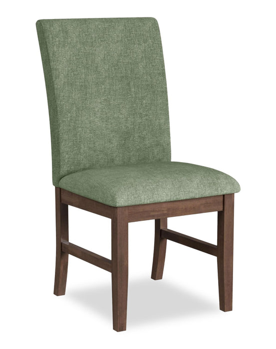 Rain 7-Piece Rectangle Dining Set - Green