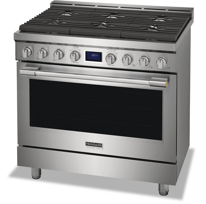 Frigidaire Professional 4.4 Cu. Ft. Gas Range With True Convection and Six Burner Cooktop - Smudge-P… 