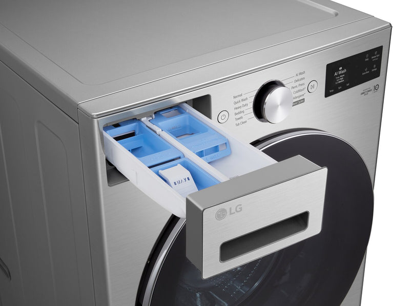 LG 5.2 Cu. Ft. Smart Front-Load High-Efficiency Steam Washer - Graphite Steel - WM5800HVA