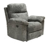 Canadian Made Oliver 40\" Addison Pewter Grey Chenille Fabric Glider Reclining Chair 