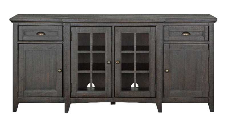 Wesley 70\" Traditional TV Stand with Storage and Cable Management for TVs up to 75\" - Graphite
