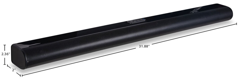 Proscan 32\" 5.1-Channel 140W Bluetooth Soundbar with Wired Subwoofer and Wireless Surround Sound
