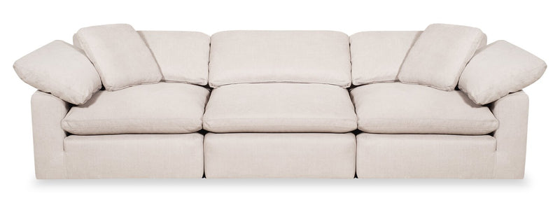 Eclipse Linen-Look Fabric Modular Sofa - Linen