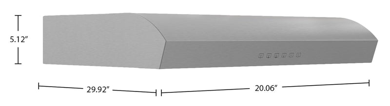 Broan MTR3 Series 30\" Under-Cabinet Range Hood - Stainless Steel - MTR3304SS