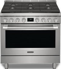 Frigidaire Professional 4.4 Cu. Ft. Dual Fuel Range With Dual Fan Convection and Six Burner Cooktop …