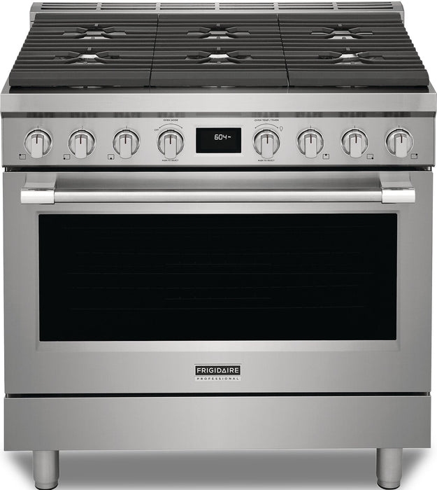 Frigidaire Professional 4.4 Cu. Ft. Dual Fuel Range With Dual Fan Convection and Six Burner Cooktop … 